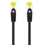 Nanocable Cable de Red Latiguillo RJ45 SFTP Cat.6A AWG26, 25 cm, Negro